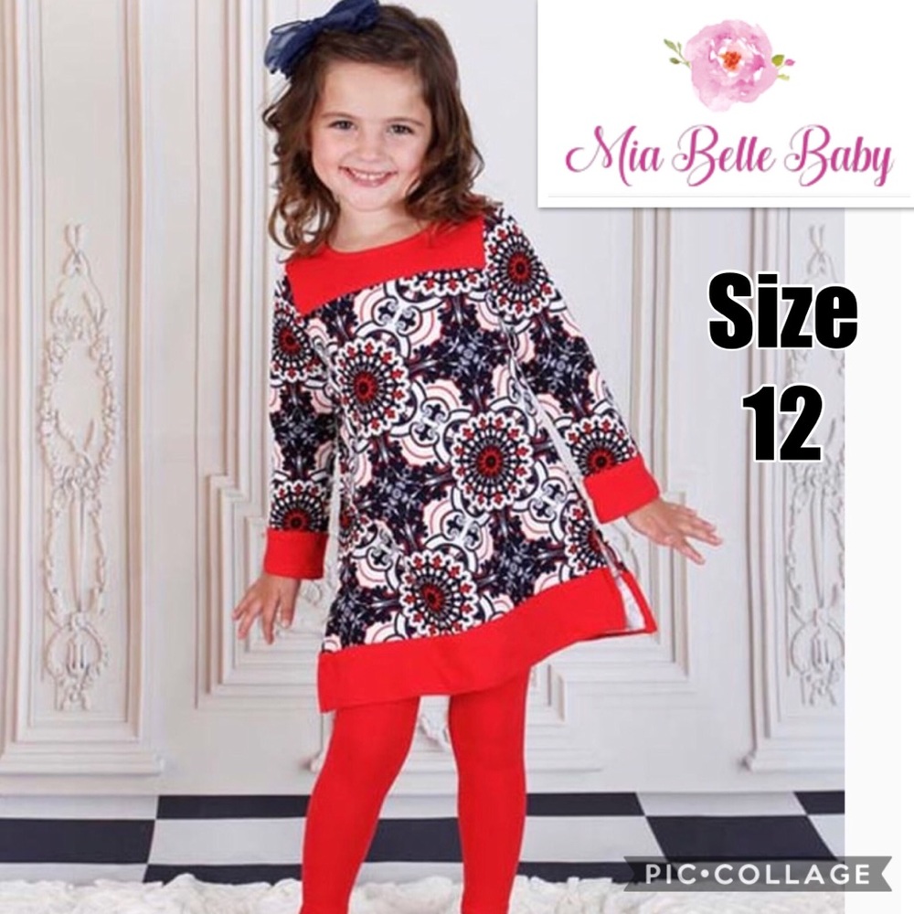 “Mia Belle Baby” Girls Tunic Geo Veronica Size 12